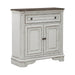 Magnolia Manor Accent Cabinet in Antique White & Weathered Bark EST SHIP TIME APPX 4 WEEKS image
