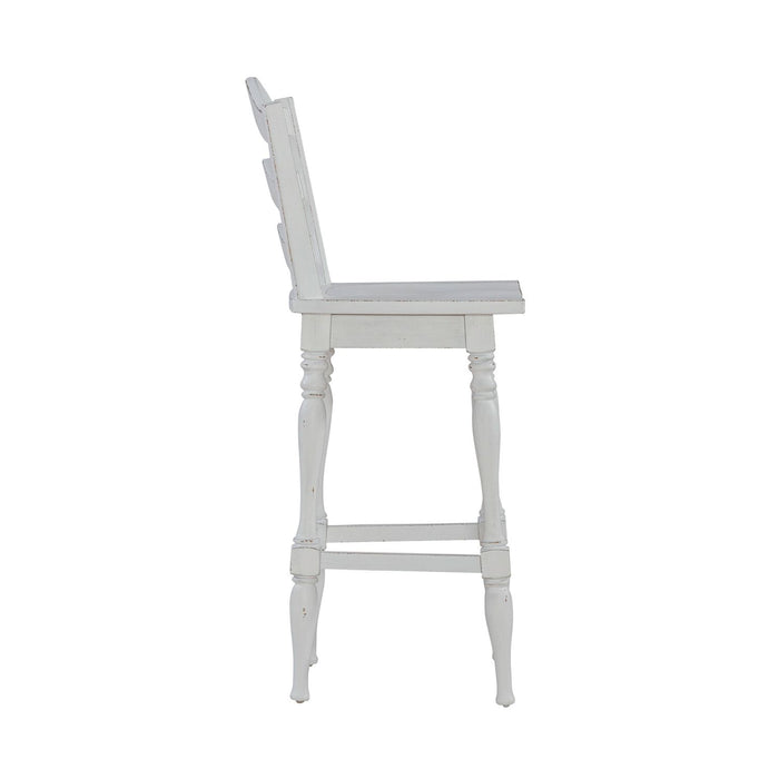 Magnolia Manor Ladderback Swivel Bar Stool image