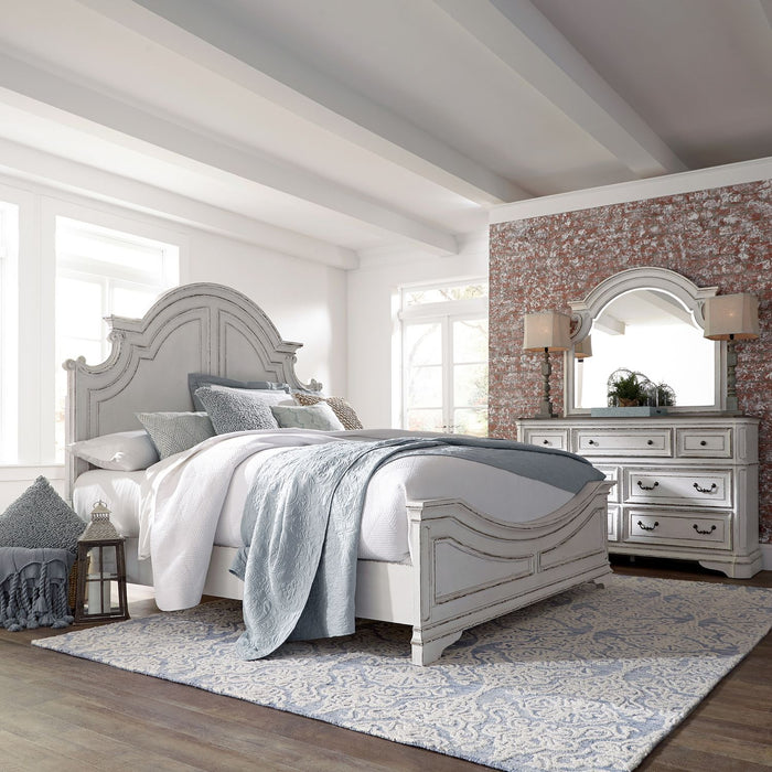 Magnolia Manor Queen Panel Bed, Dresser & Mirror image