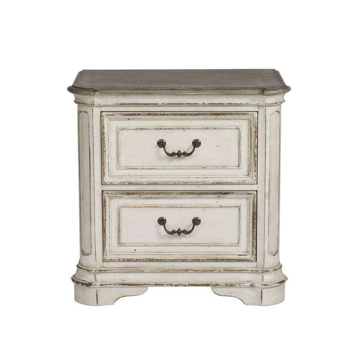 Magnolia Manor Queen Uph Bed, Dresser & Mirror, Chest, Night Stand