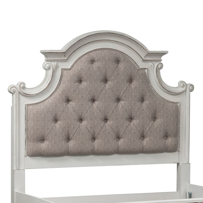 Magnolia Manor Full Upholstered Bed in Antique White