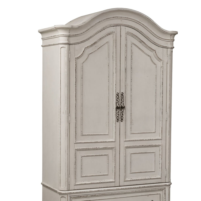 Magnolia Manor Armoire in Antique White/B
