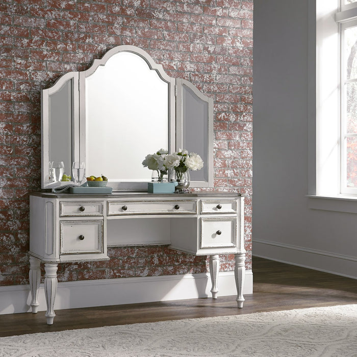 Magnolia Manor Vanity Mirror in Antique White