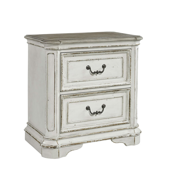 Magnolia Manor Two Drawer Nightstand in Antique White image