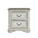 Magnolia Manor Two Drawer Nightstand in Antique White image