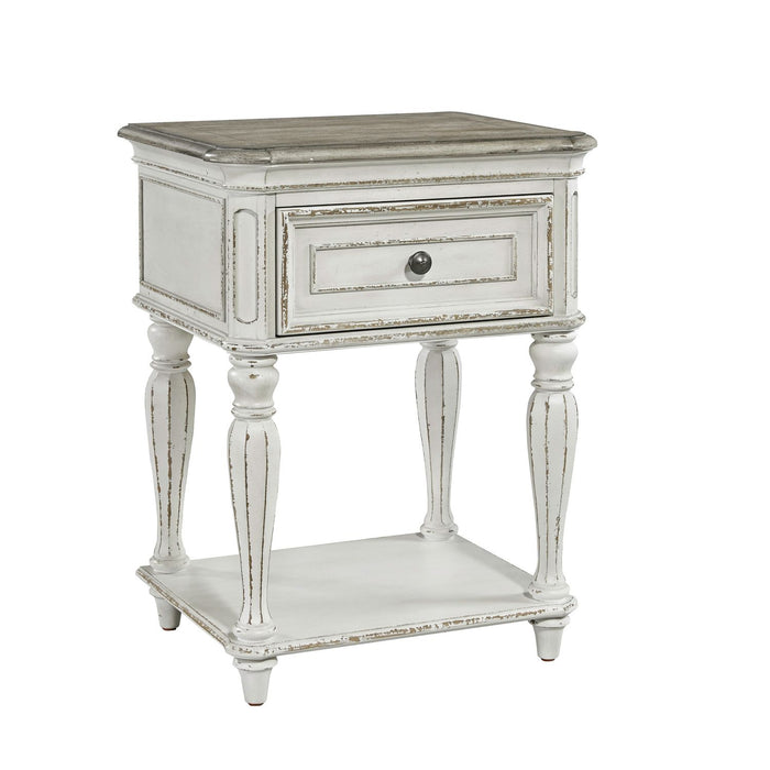 Magnolia Manor Leg Nightstand in Antique White image