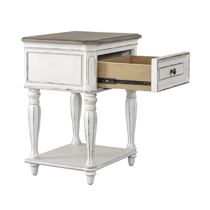 Magnolia Manor Leg Nightstand in Antique White image