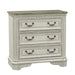 Magnolia Manor 3 Drawer Bedside Chest in Antique White image