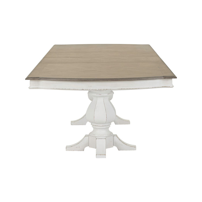 Magnolia Manor Double Pedestal Table Set