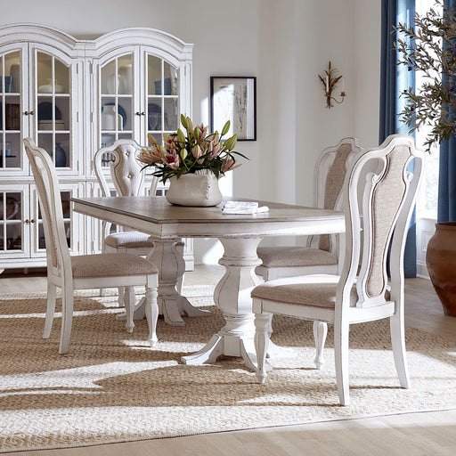 Magnolia Manor Opt 5 Piece Double Pedestal Table Set image