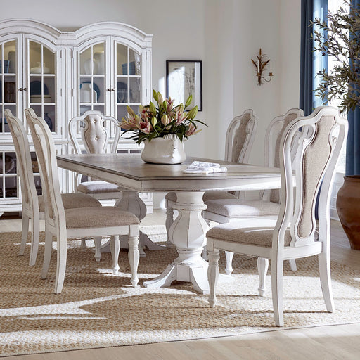 Magnolia Manor Opt 7 Piece Double Pedestal Table Set image