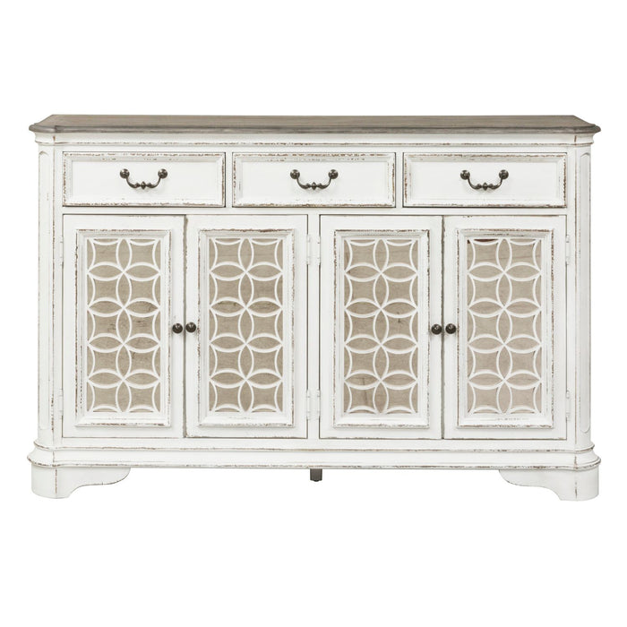 Magnolia Manor Hall Buffet in Antique White