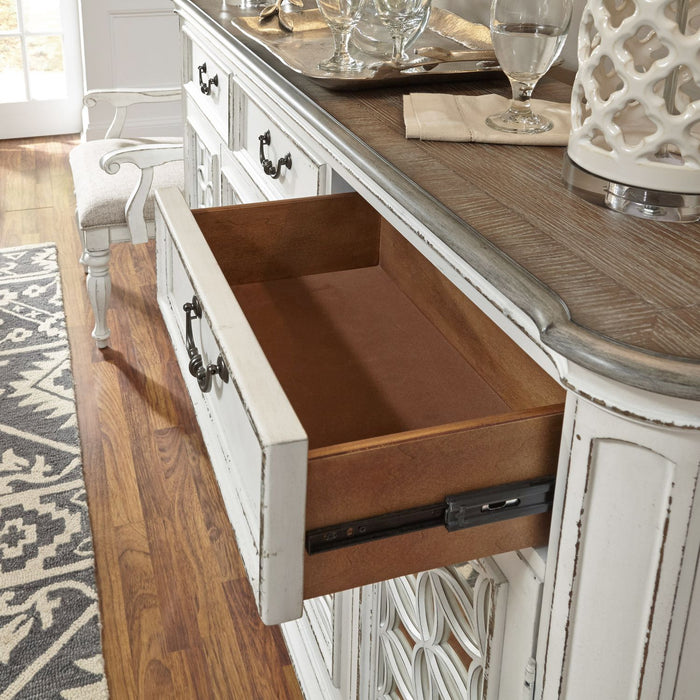 Magnolia Manor Hall Buffet in Antique White image