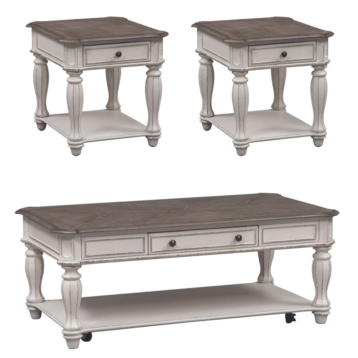 Magnolia Manor 3 Piece Set (1-Cocktail 2-End Tables) image