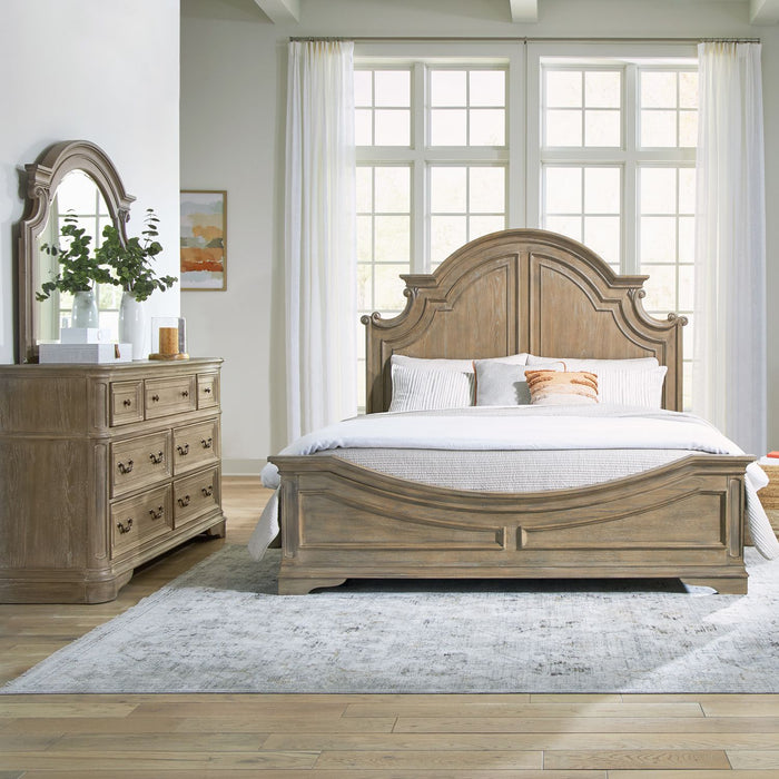 Magnolia Manor Queen Panel Bed, Dresser & Mirror image