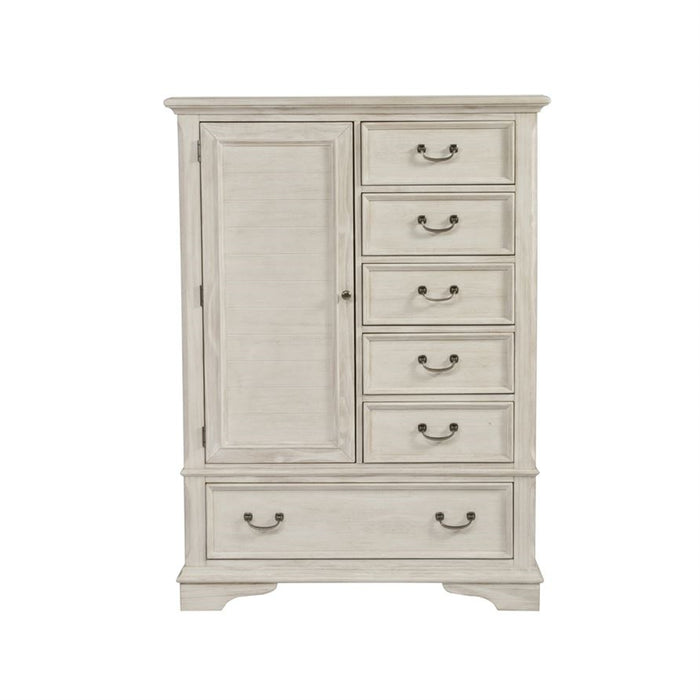 Liberty Funiture Bayside Gentleman's Chest in Antique White image