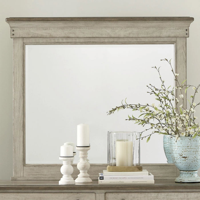Ivy Hollow Landscape Mirror in Weathered Linen image