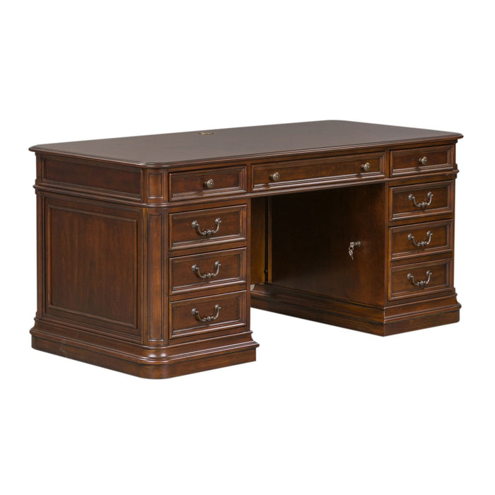 Brayton Manor Jr Executive Desk in Cognac