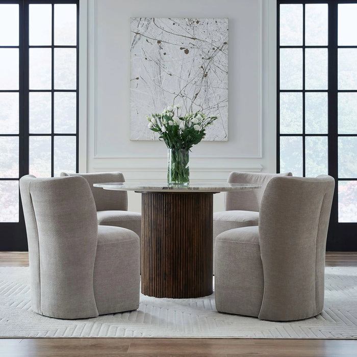 Accent Dining Accent Dining Chair w/ Casters - Truffle image