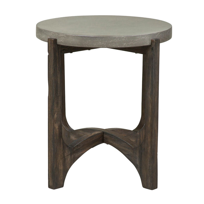 Cascade End Table in Wire Brush Rustic Brown image