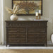 Liberty Furniture Paradise Valley 8 Drawer Dresser in Saddle Brown image