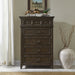 Liberty Furniture Paradise Valley 5 Drawer Chest in Saddle Brown image