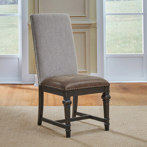 Liberty Furniture Paradise Valley Uph Side Chair (Set of 2) in Saddle Brown image