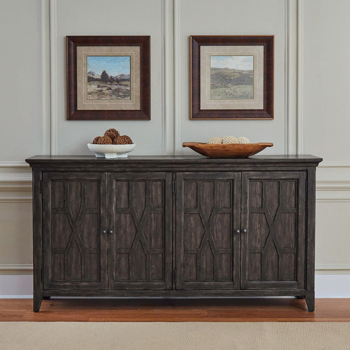 Liberty Furniture Paradise Valley Hall Buffet in Saddle Brown image