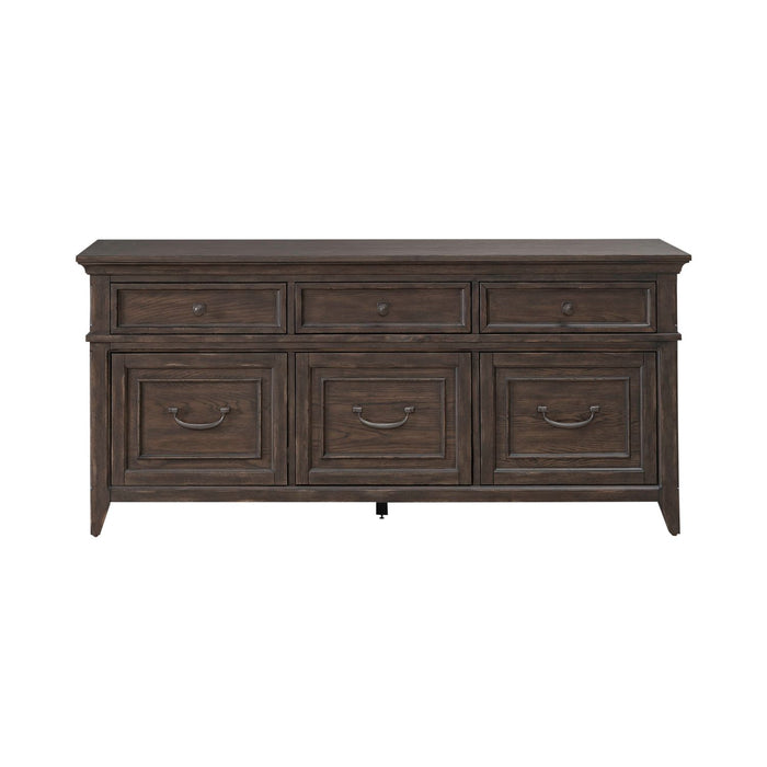 Paradise Valley Credenza in Saddle Brown