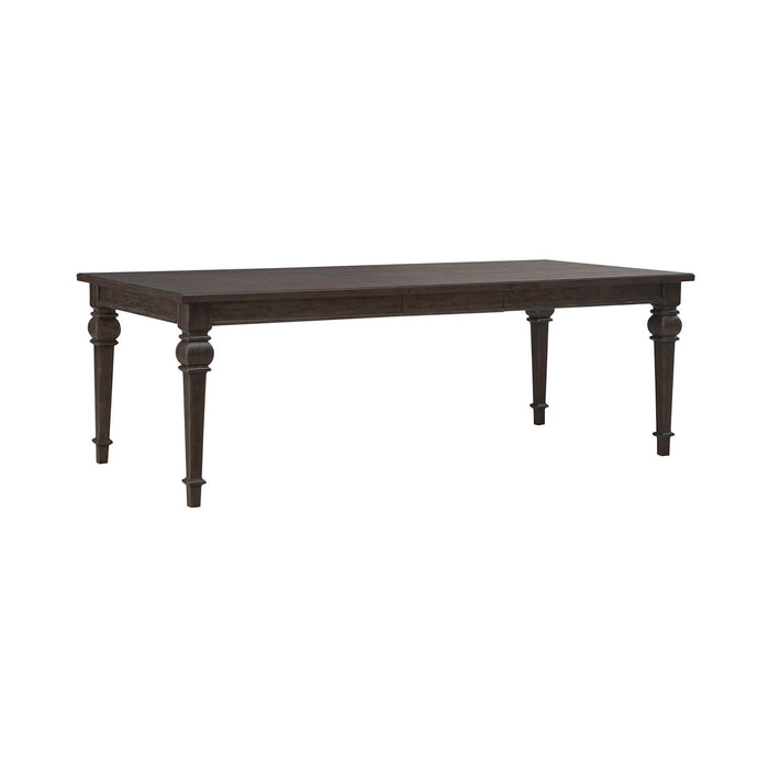 Paradise Valley Rectangular Leg Table in Saddle Brown image