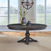 Liberty Furniture Paradise Valley Round Pedestal Table in Saddle Brown image