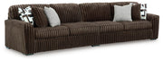 Midnight-Madness Sectional - Chocolate