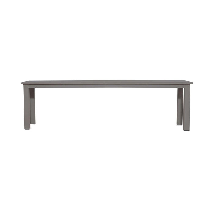 Liberty Furniture Plantation Key Outdoor Dining Bench in Granite