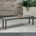 Plantation Key Outdoor Dining Bench in Granite image