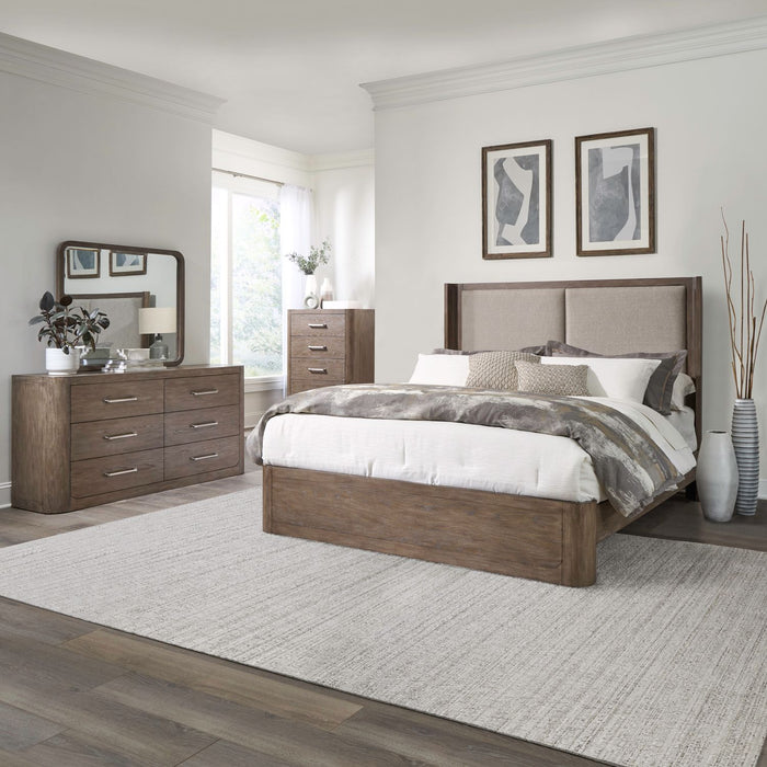 South Bend King Shelter Bed, Dresser & Mirror, Chest image