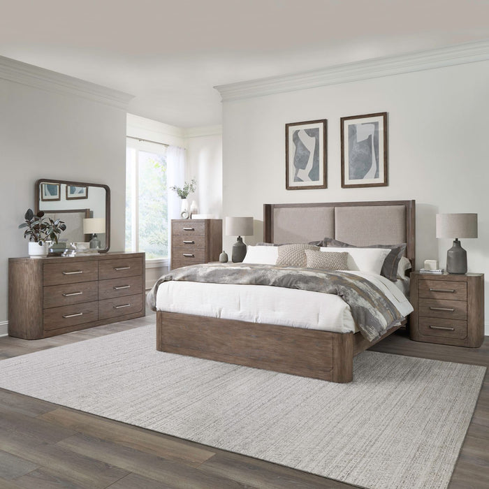 South Bend Queen Shelter Bed, Dresser & Mirror, Chest, Night Stand image