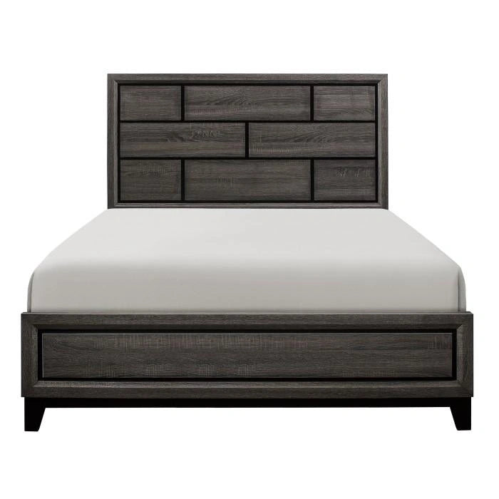 Davi King Panel Bed in Gray 1645K-1EK*