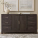 Liberty Furniture Modern Edge 2 Door 6 Drawer Dresser in Caffe image