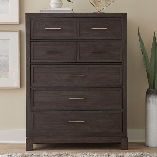 Liberty Furniture Modern Edge 5 Drawer Chest in Caffe image