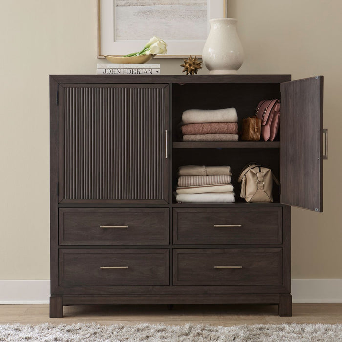 Modern Edge Dressing Chest in Caffe