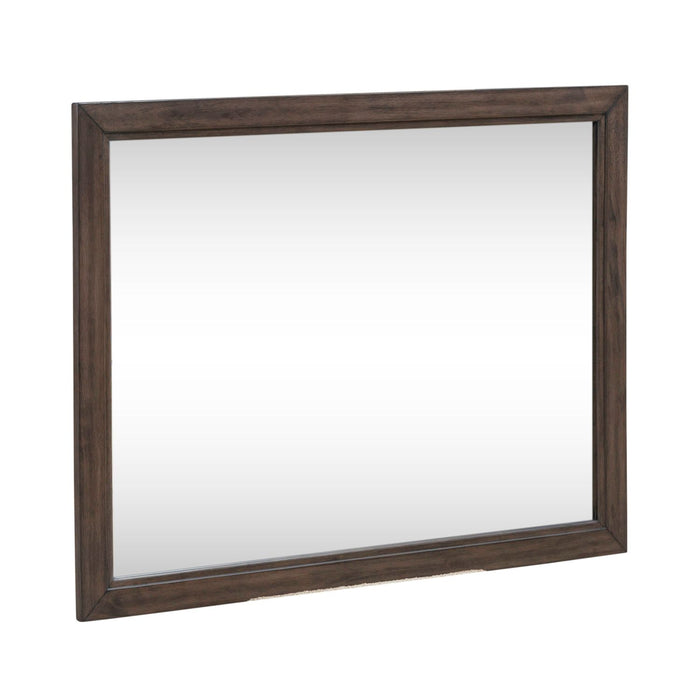 Modern Edge Landscape Mirror in Caffe