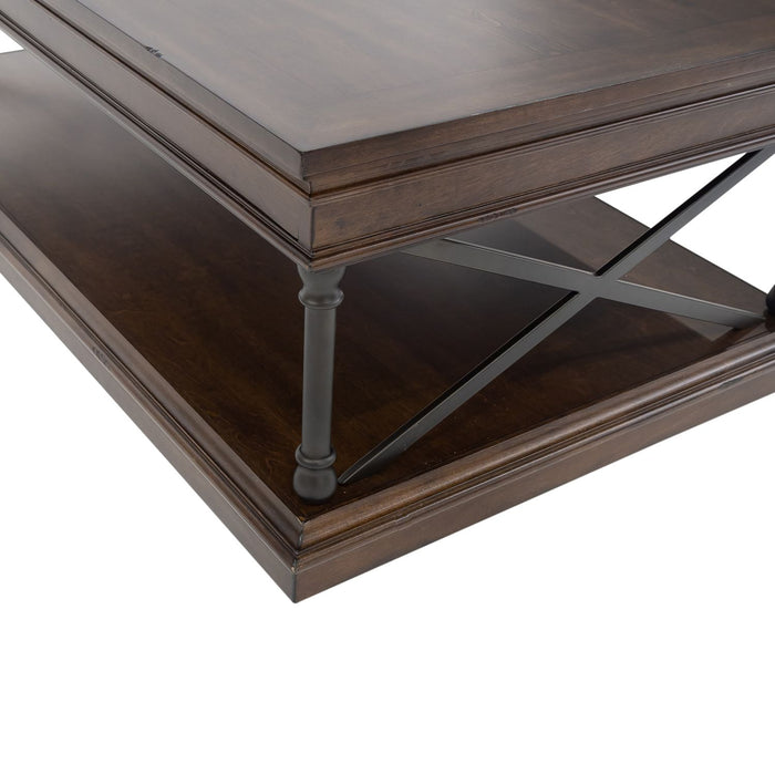 Tribeca Rectangular Cocktail Table in Cordovian Brown