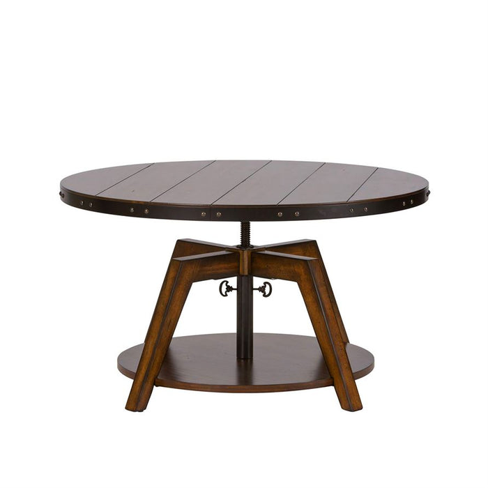 Liberty Aspen Skies Motion Cocktail Table in Russet Brown