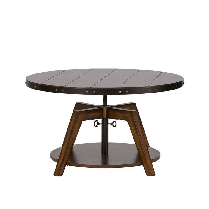 Aspen Skies Motion Cocktail Table in Russet Brown