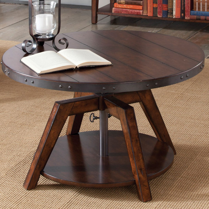 Liberty Aspen Skies Motion Cocktail Table in Russet Brown image
