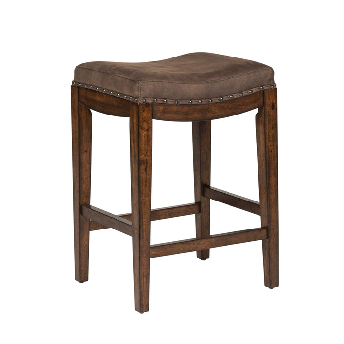 Aspen Skies Uph Barstool in Russet Brown
