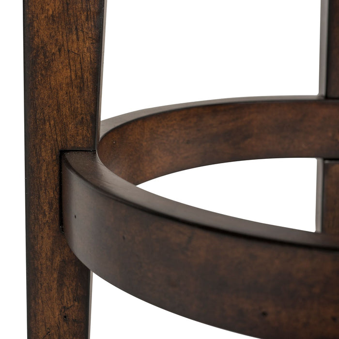 Aspen Skies Swivel Barstool in Russet Brown