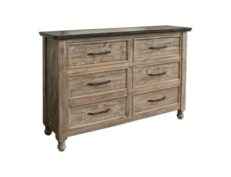 Natural Stone 6 Drawers, Dresser