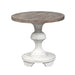 Sedona Round End Table in Heavy Distressed White image