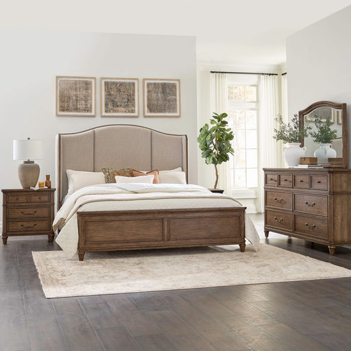 Harrison Heights Queen Shelter Bed, Dresser & Mirror, Night Stand image